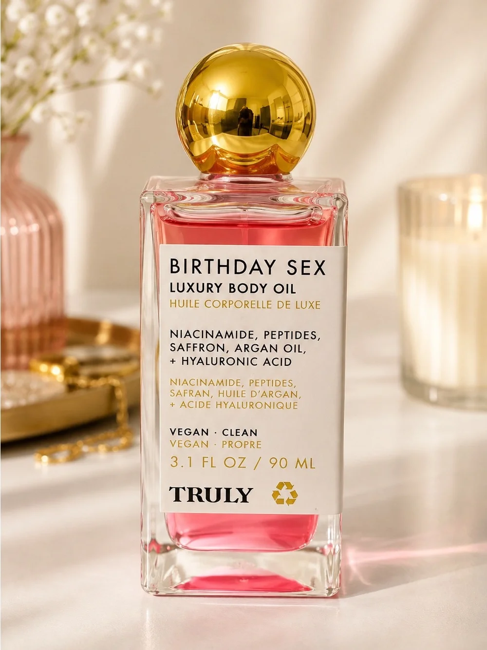 Truly Birthday Sex Luxury Body Oil – 3.1 oz / 90 mL